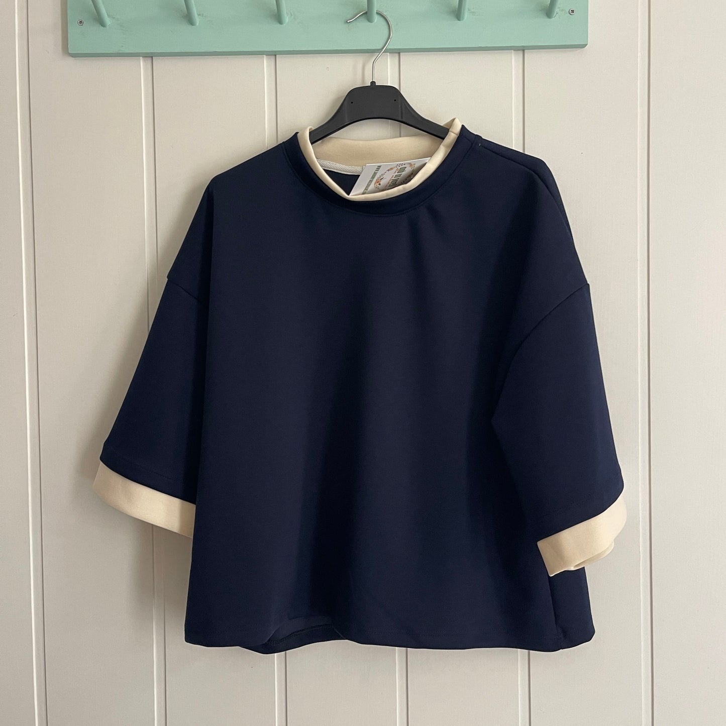 Sudadera Anna punto roma marino