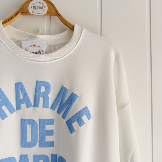 Sudadera Charme de Paris Blanco