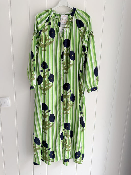Vestido Aisha · Verde camelias