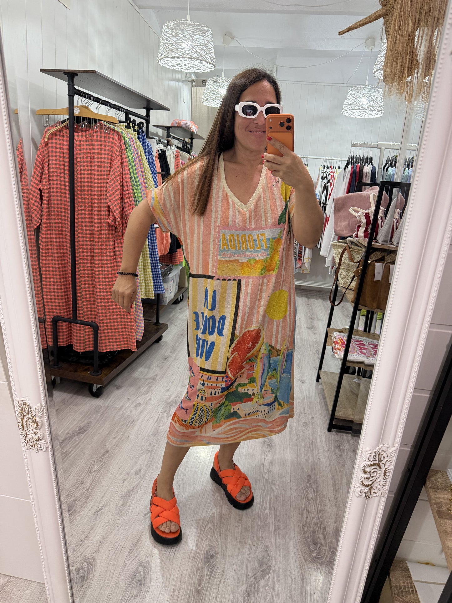 Vestido Lúrex Dolce Vita