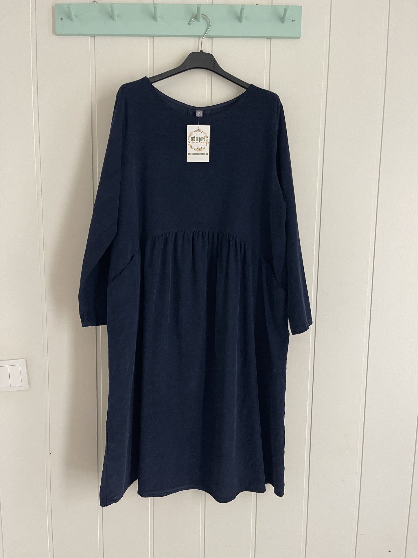 Vestido Matilda micropana marino