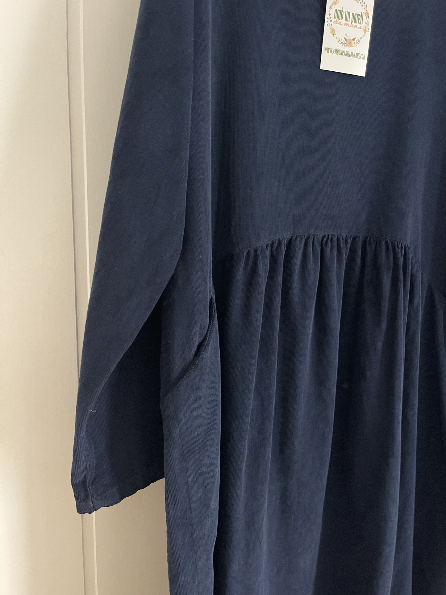 Vestido Matilda micropana marino