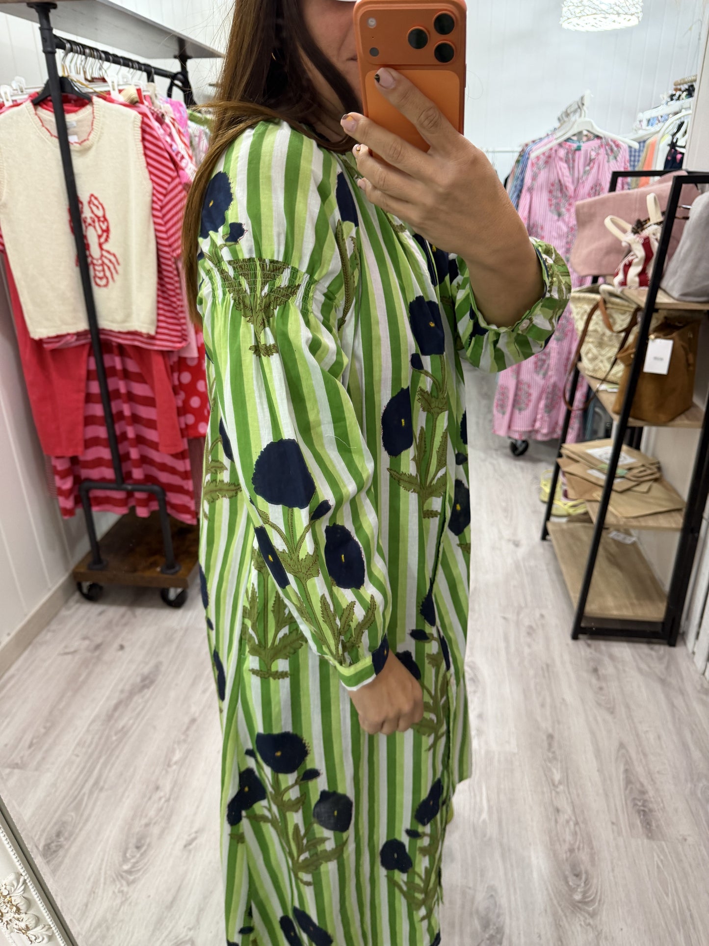 Vestido Aisha · Verde camelias