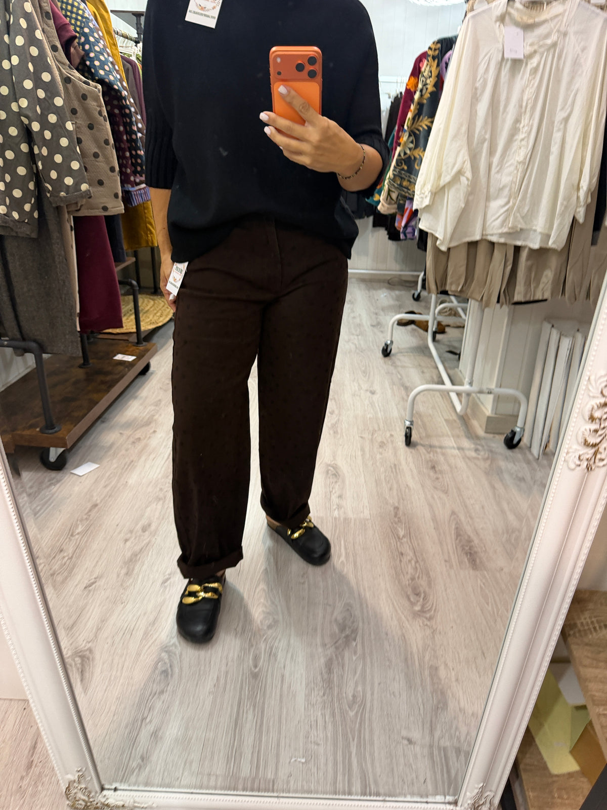Pantalón Balloon Jeans Topets chocolate