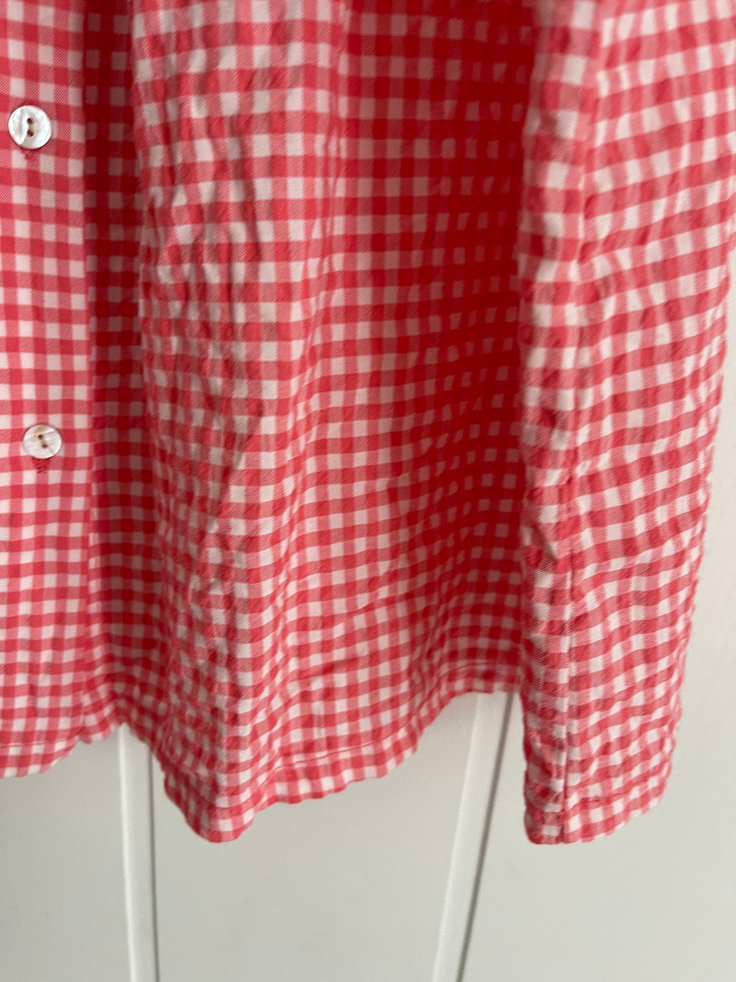 Blusa Amaia vichy coral