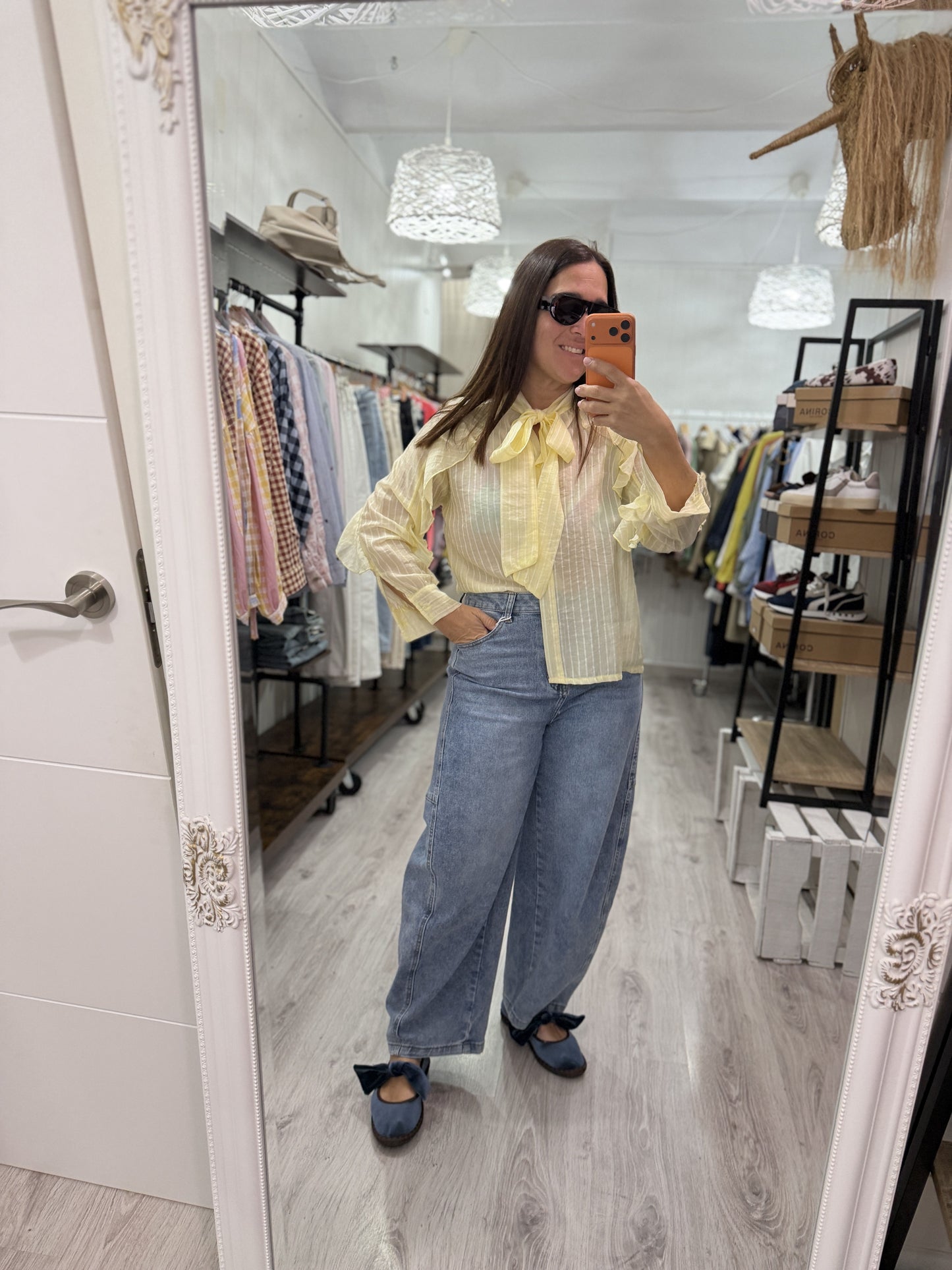 Blusa Rocío rayas amarillo