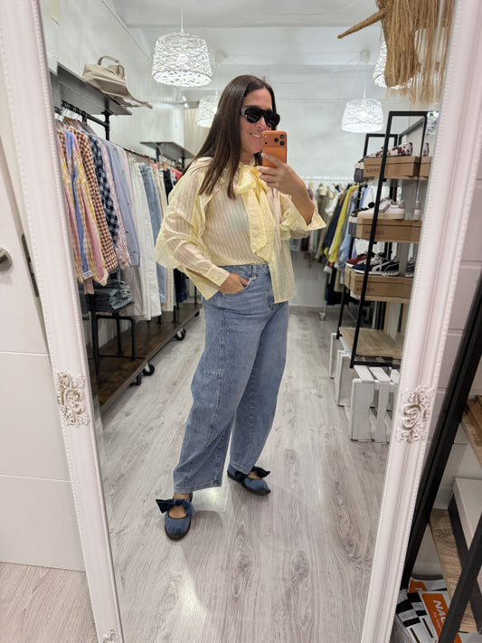 Blusa Rocío rayas amarillo