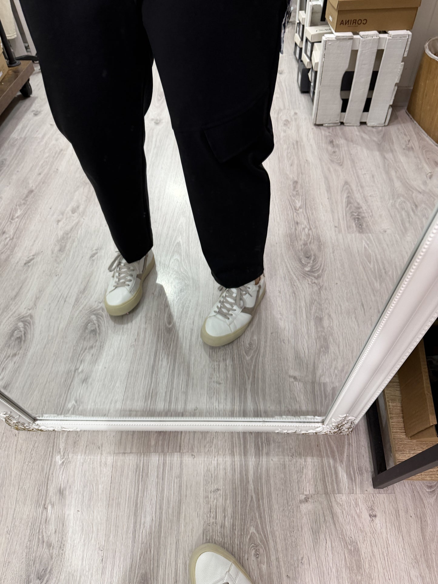 Pantalón Tapetas Punto Roma negro