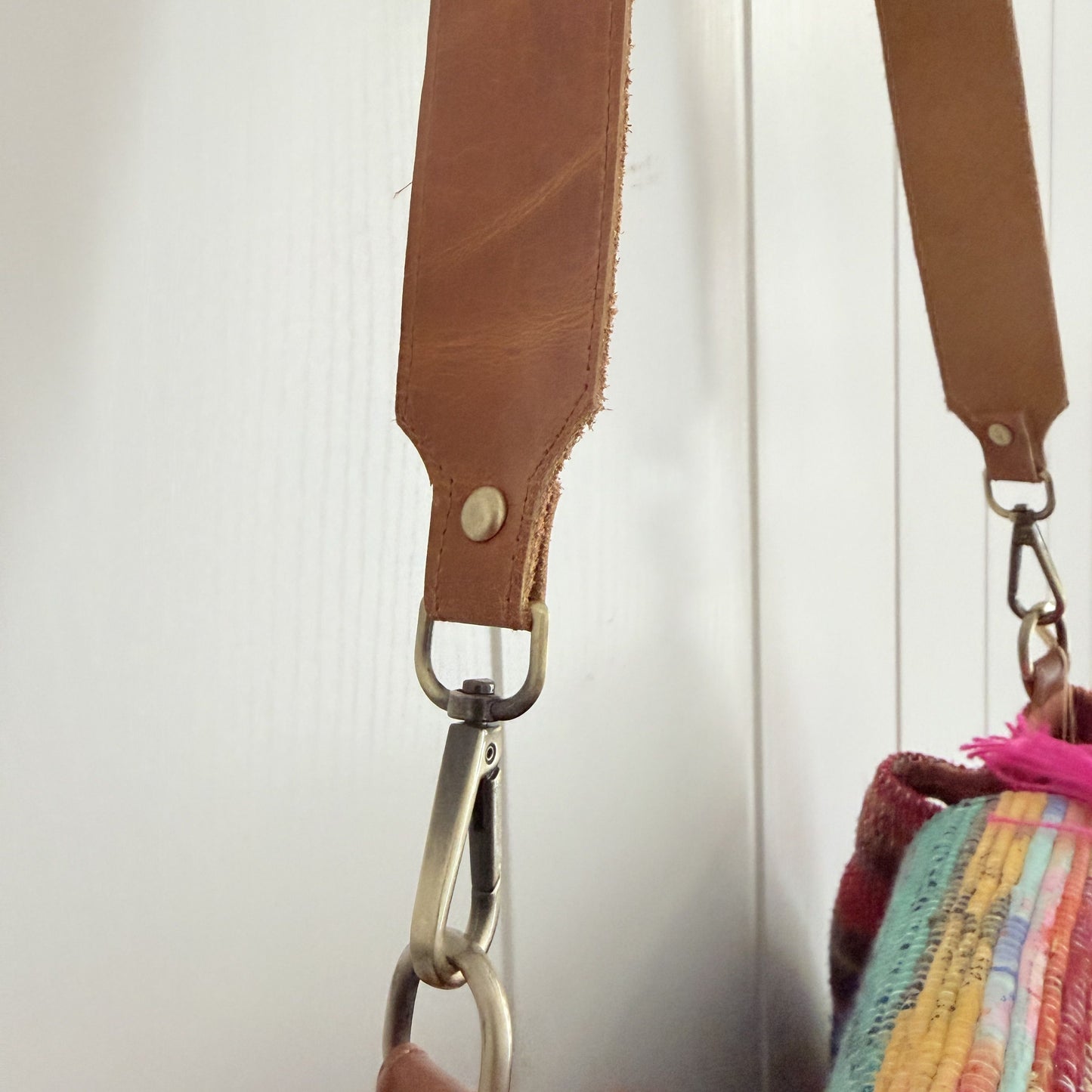 Bolso Boho tribal cuero