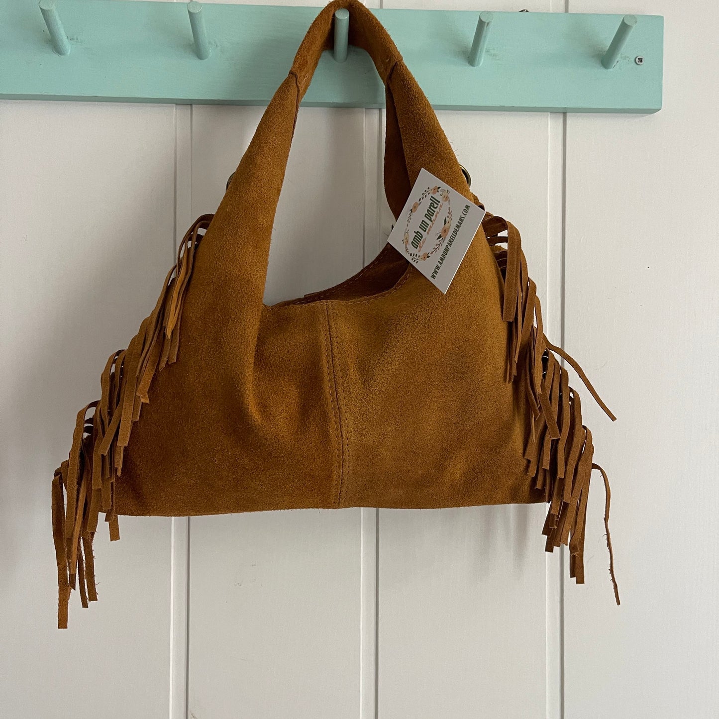 Bolso Coachella piel camel - con asa bandolera