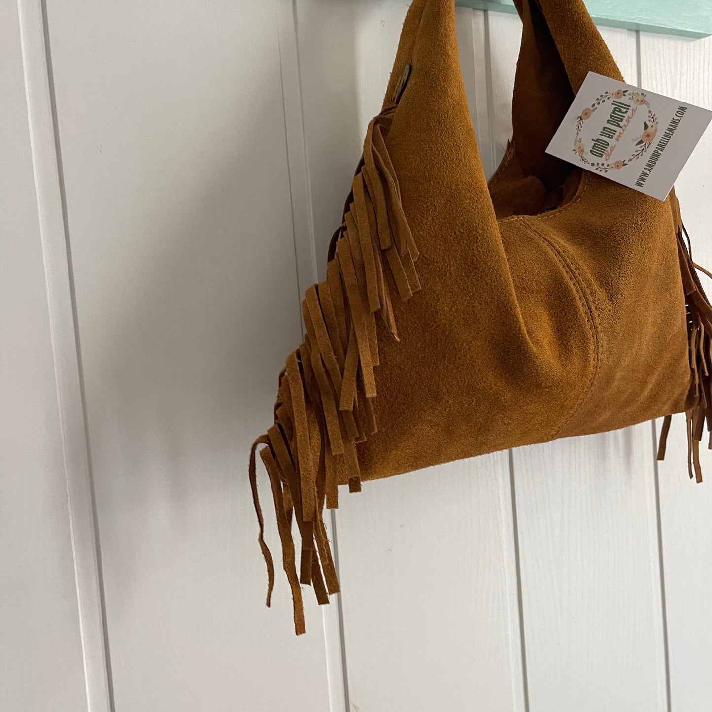 Bolso Coachella piel camel - con asa bandolera