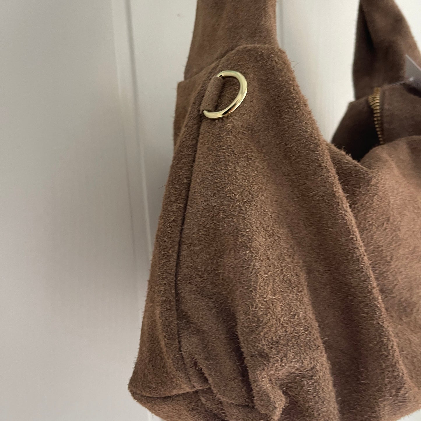 Bolso Knot piel taupe - con asa bandolera