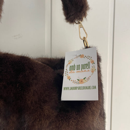 Bolso Fluffy Cube chocolate