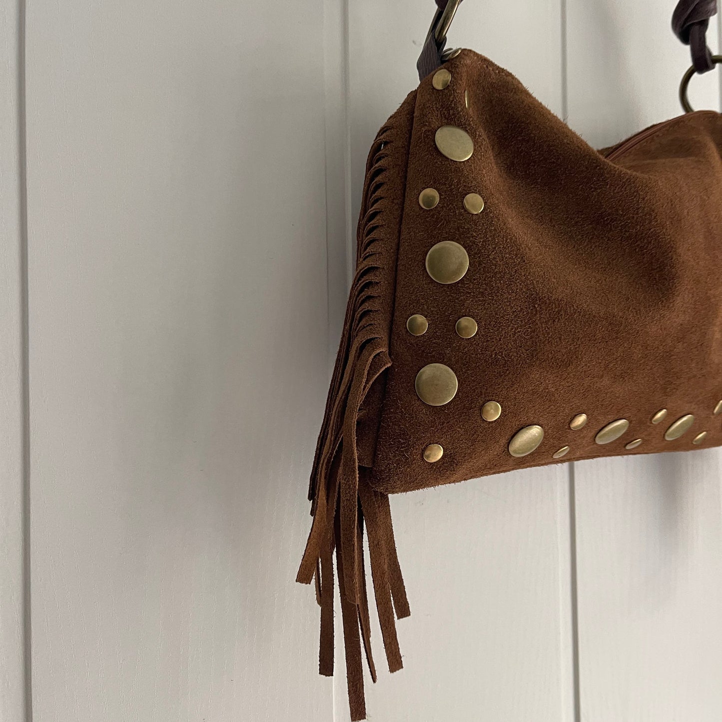 Bolso Tahoma piel camel - con asa bandolera