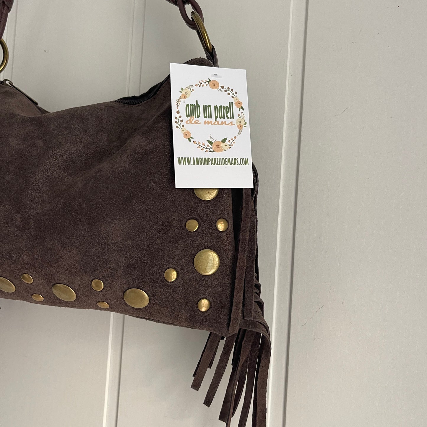 Bolso Tahoma piel chocolate - con asa bandolera