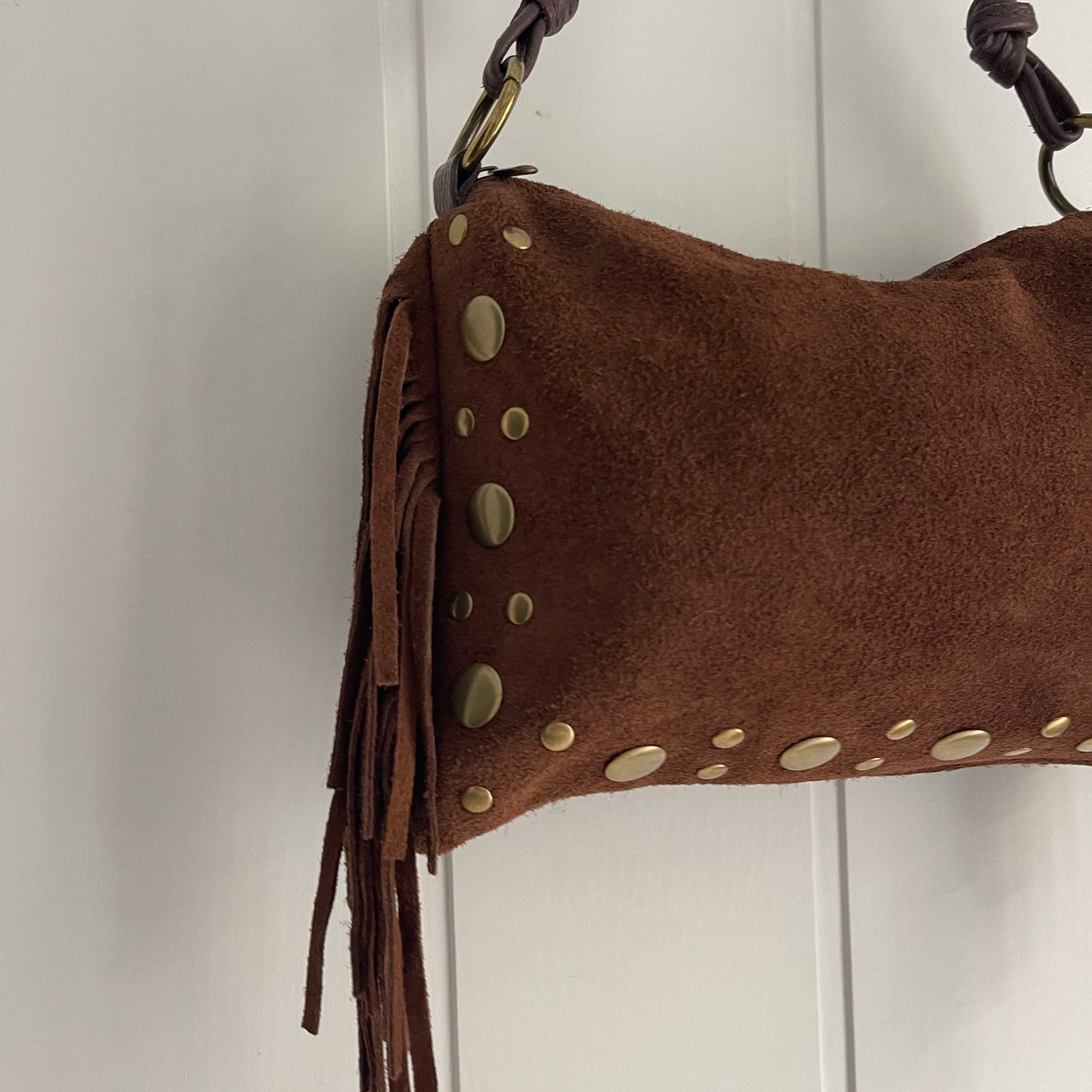 Bolso Tahoma piel marrón - con asa bandolera