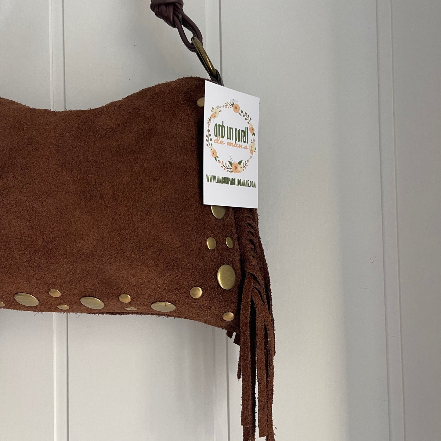 Bolso Tahoma piel marrón - con asa bandolera