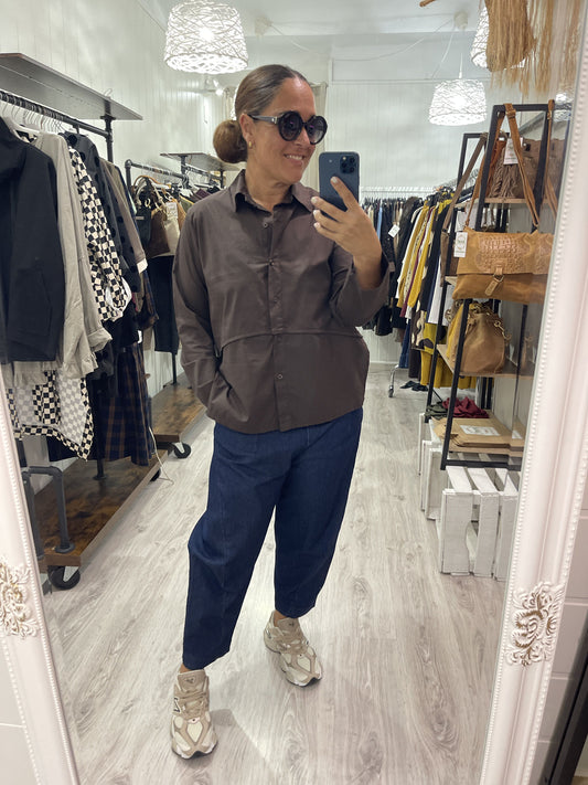 Camisa Amaia chocolate