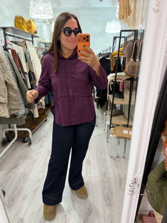 Camisa Amaia berenjena