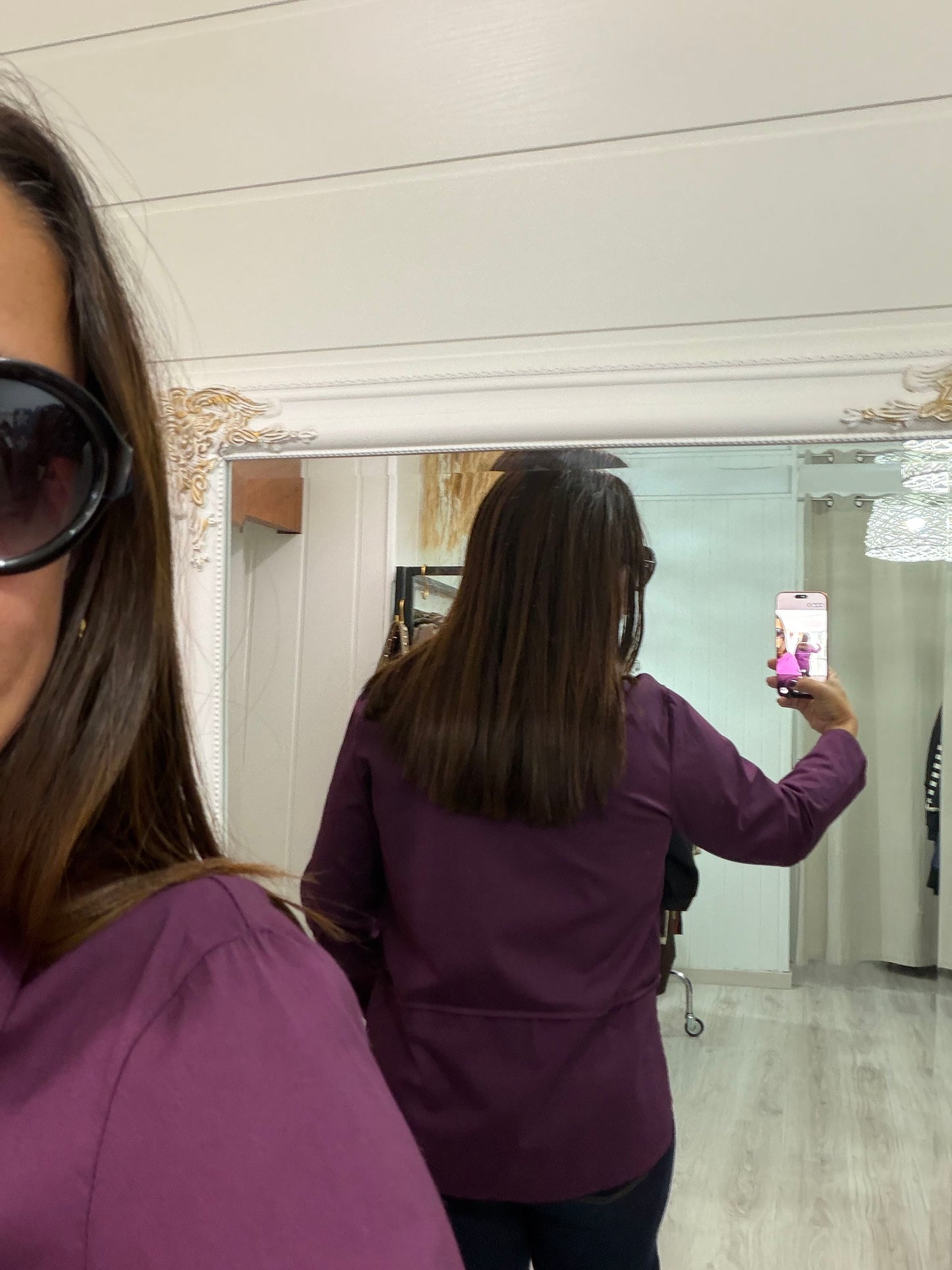 Camisa Amaia berenjena