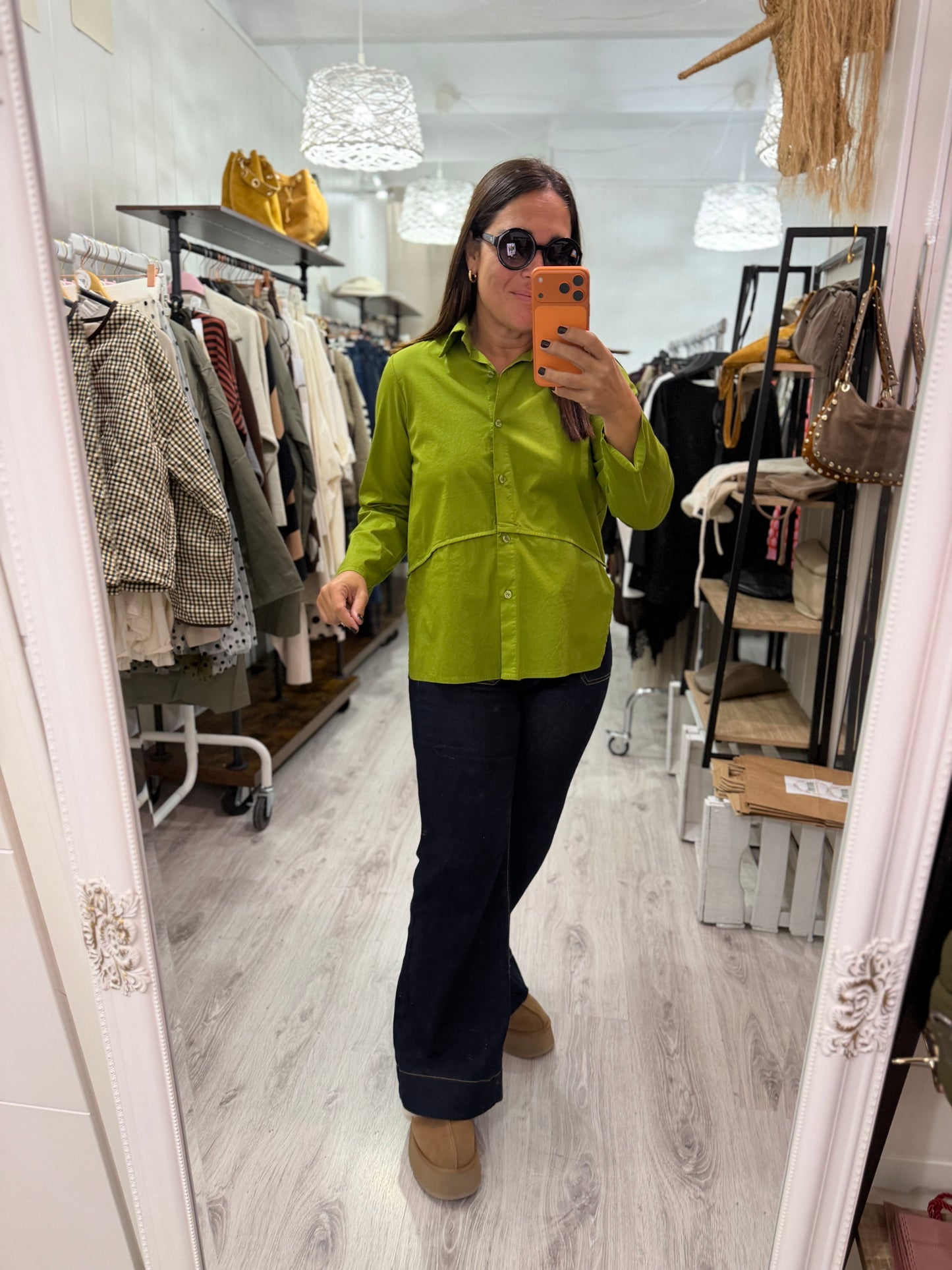 Camisa Amaia pistacho