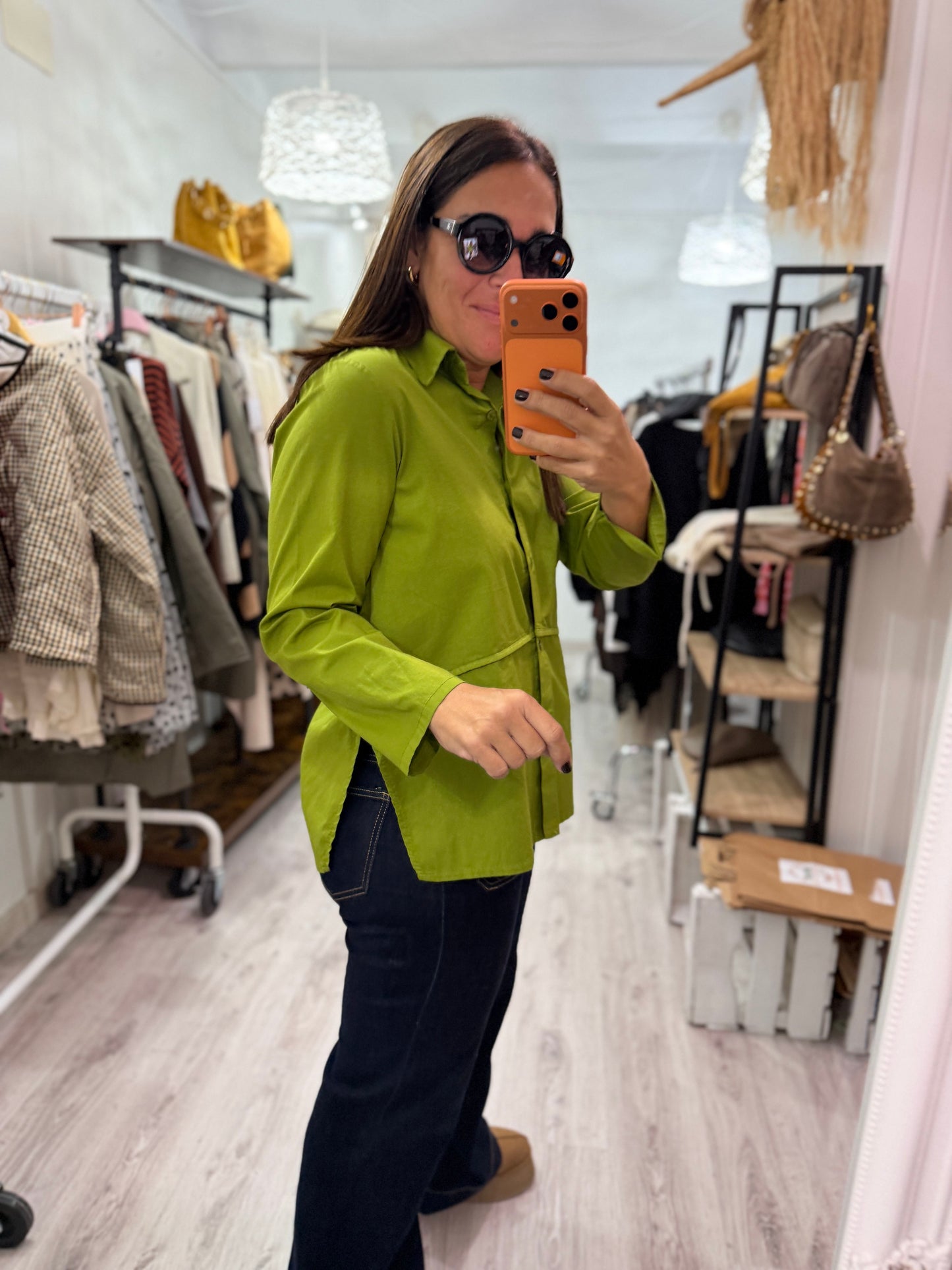 Camisa Amaia pistacho