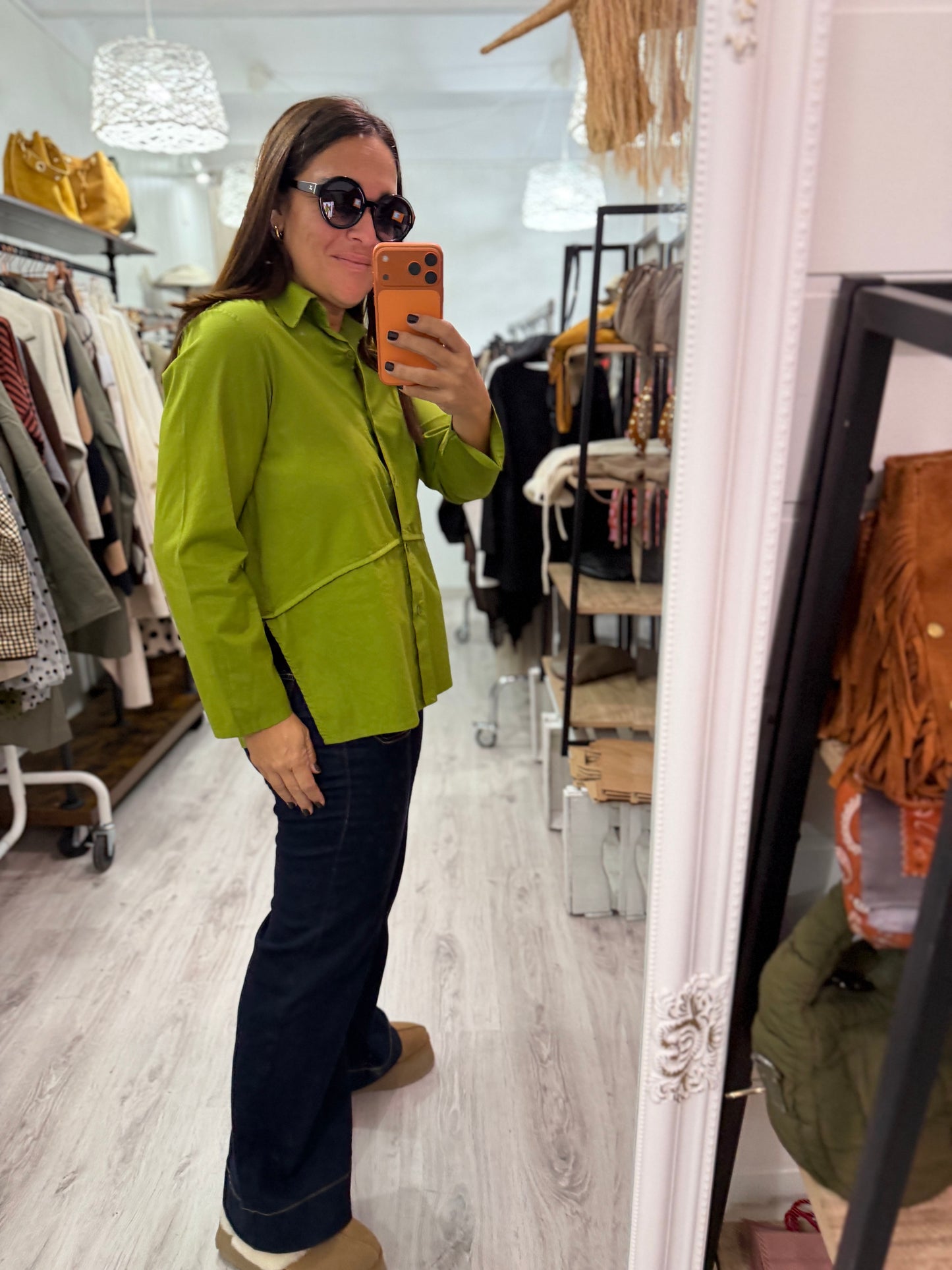 Camisa Amaia pistacho