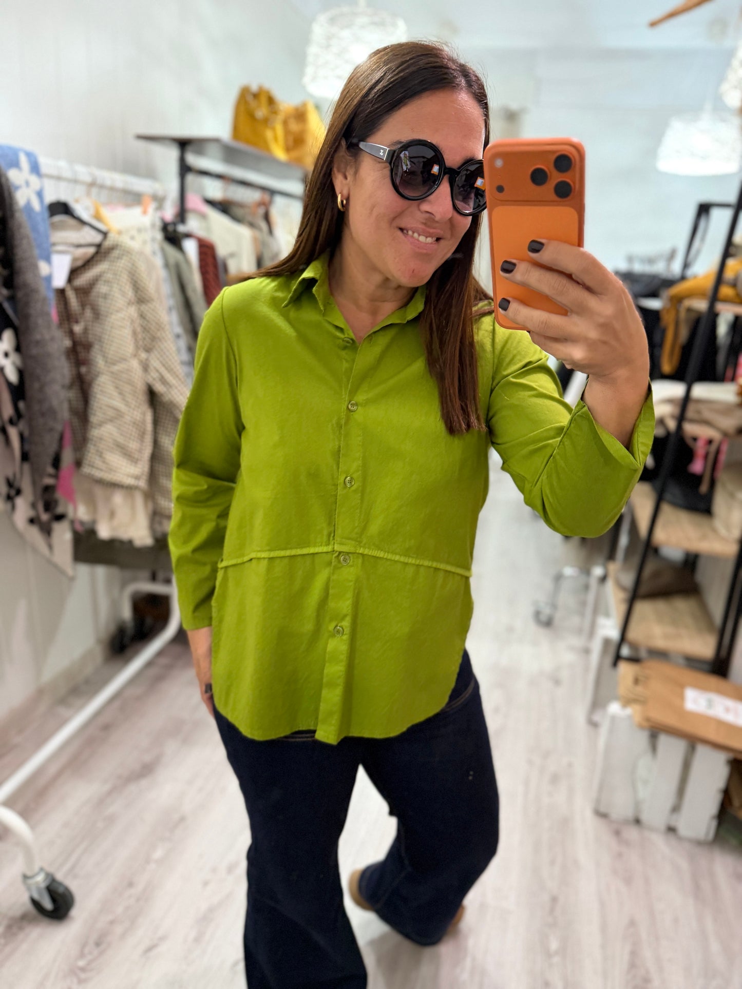 Camisa Amaia pistacho