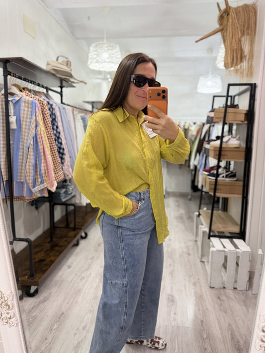 Camisa Silk pistacho