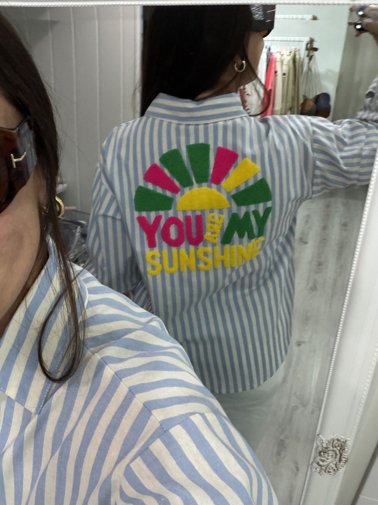 Camisa Sunshine rayas y fluor