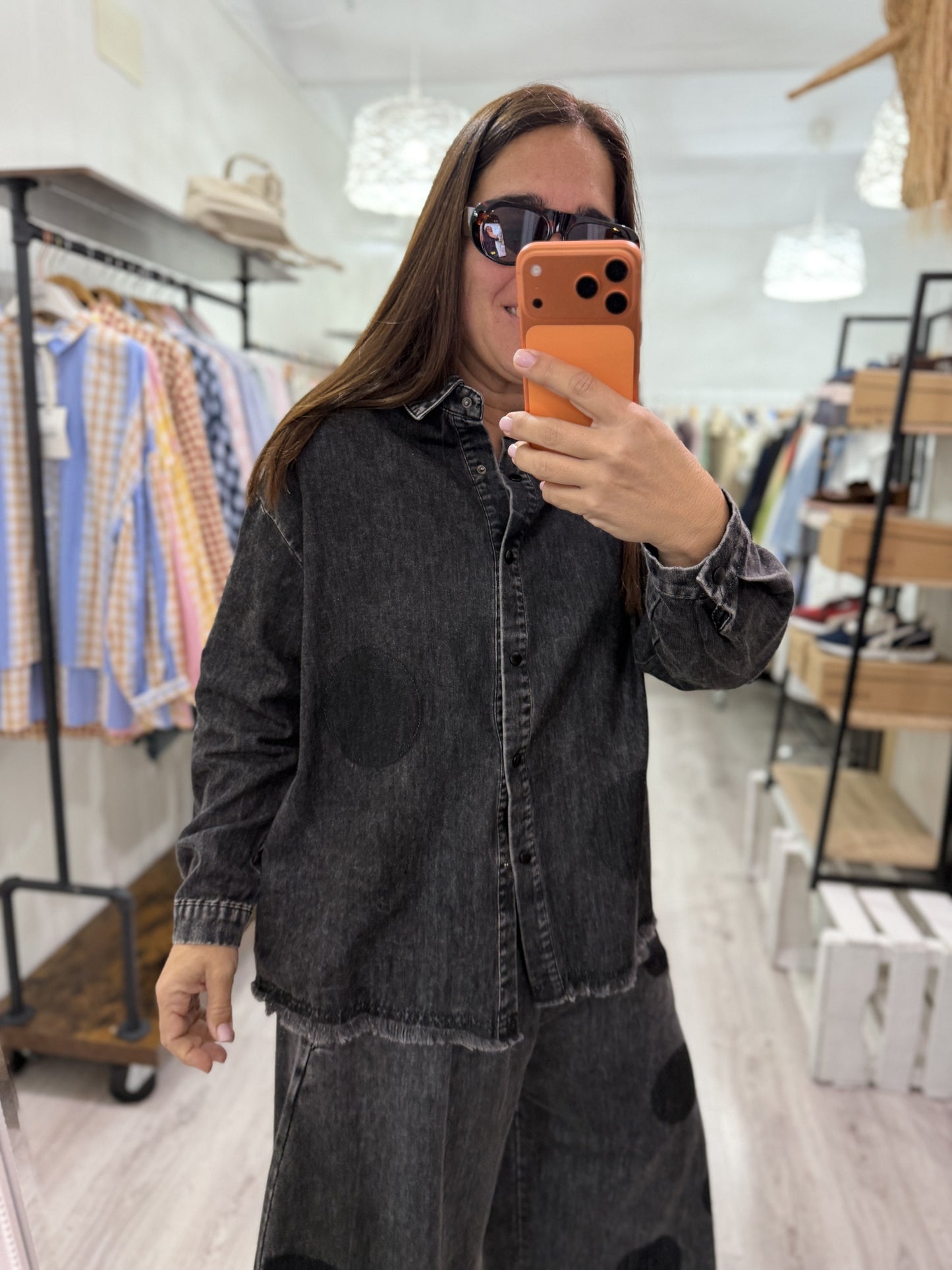 Camisa Topo Jeans negro