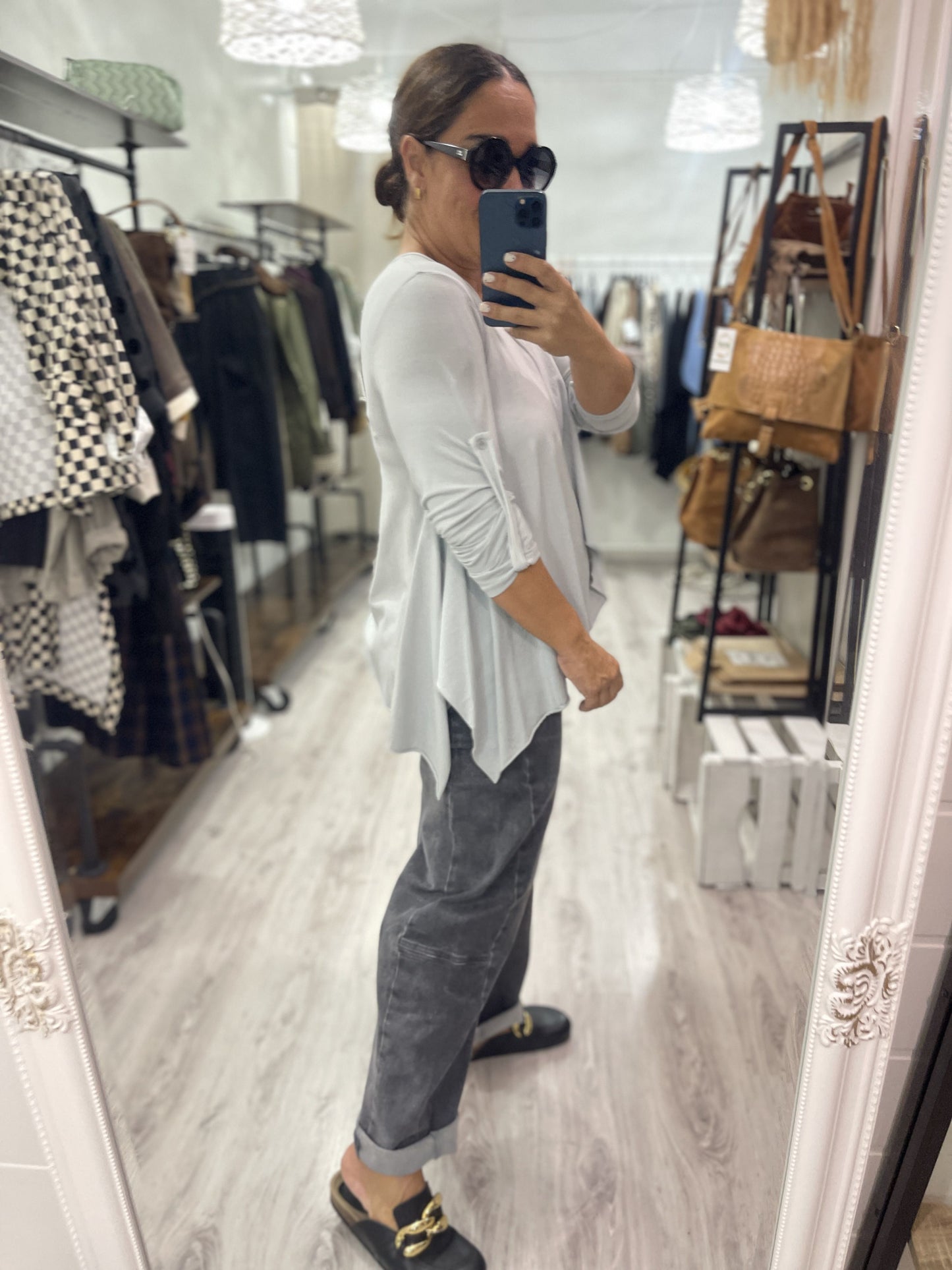 Camiseta Picos gris