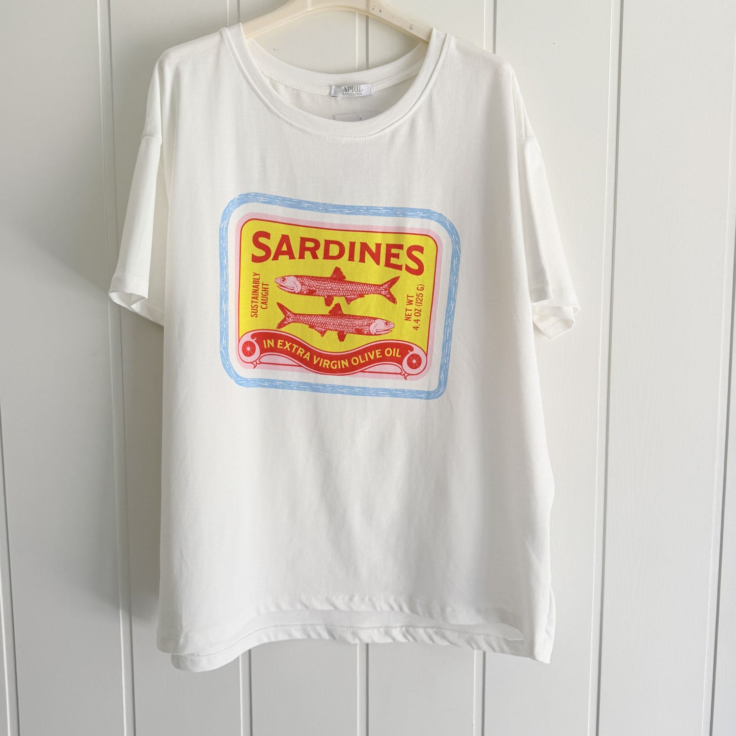 Camiseta Sardines amarillo