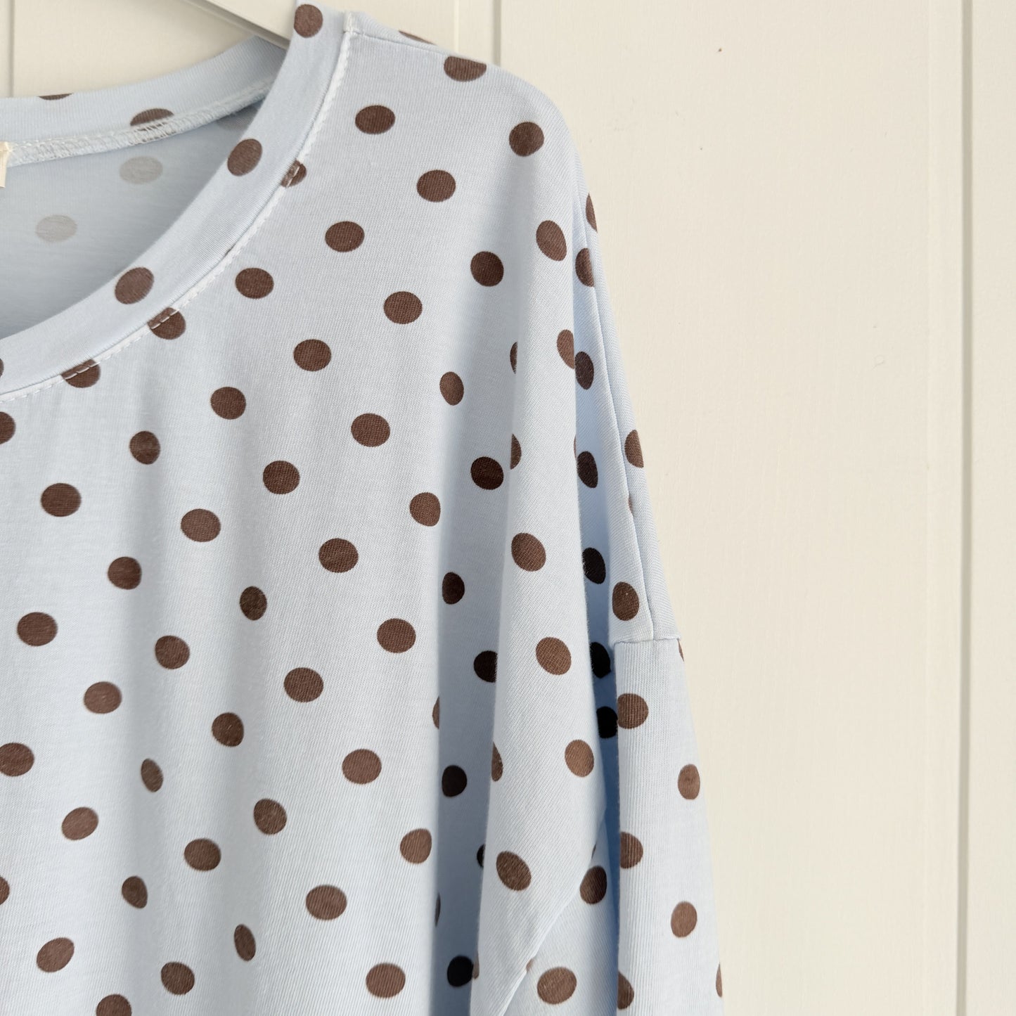 Camiseta Topos azul cielo