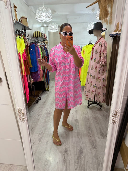 Camisola Santorini lila y fucsia