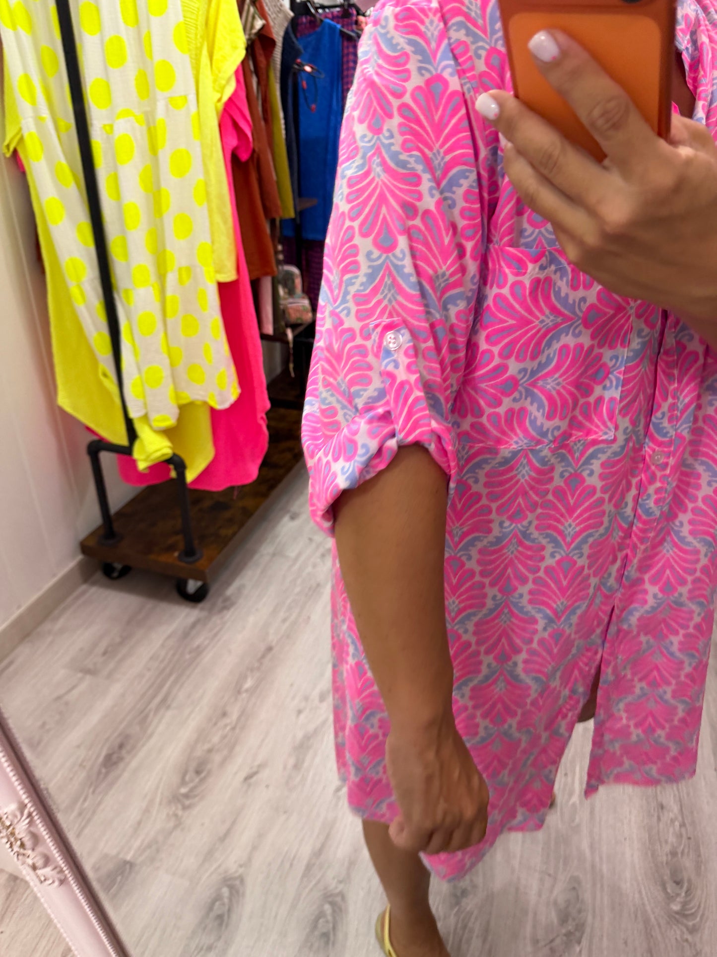 Camisola Santorini lila y fucsia
