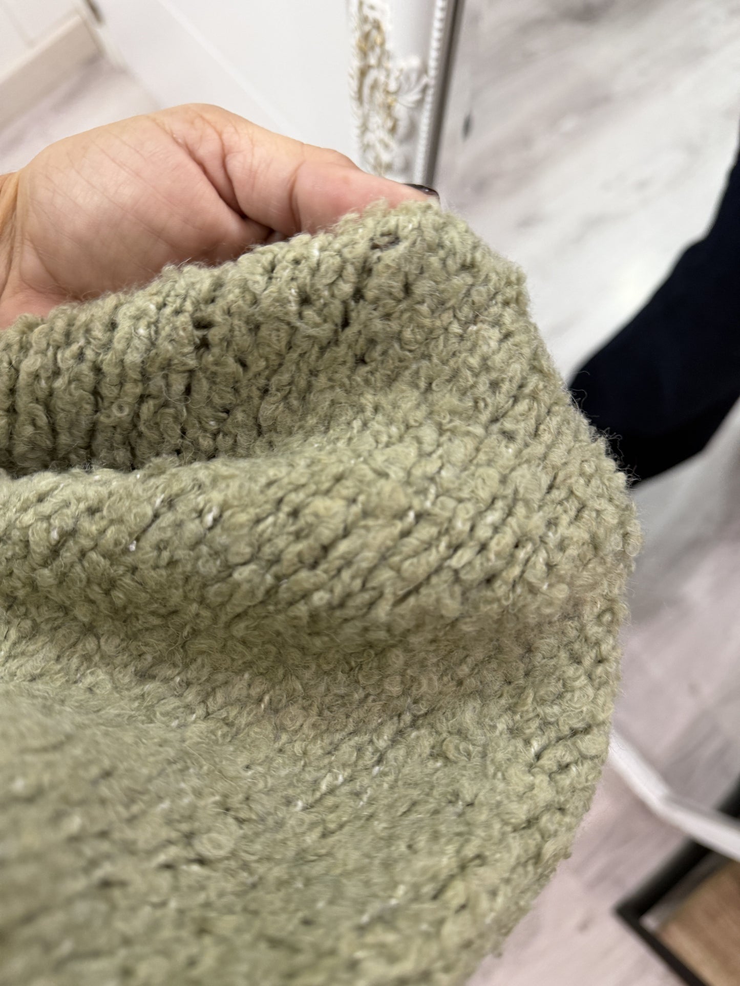 Chaleco borreguito verde