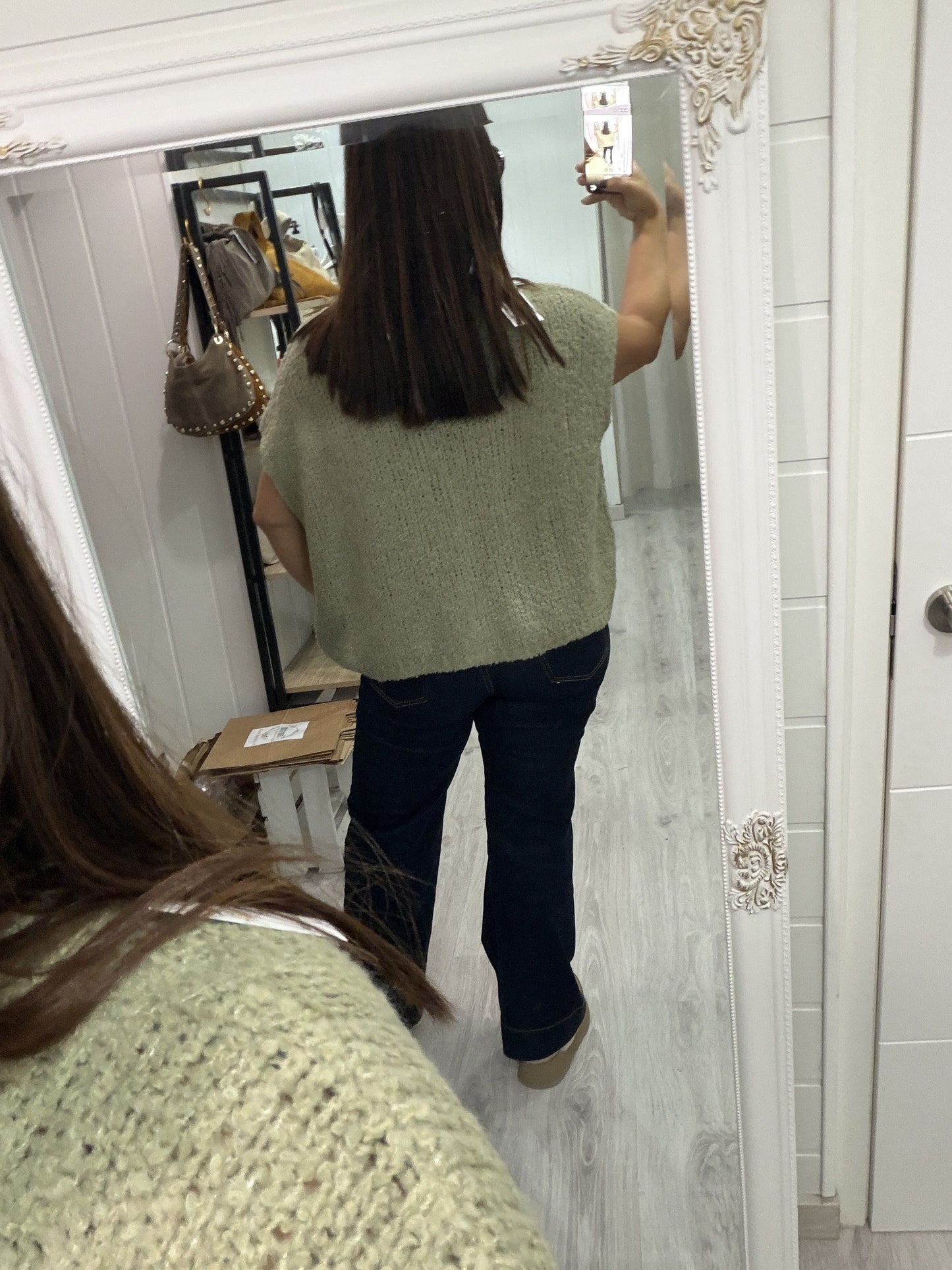 Chaleco borreguito verde