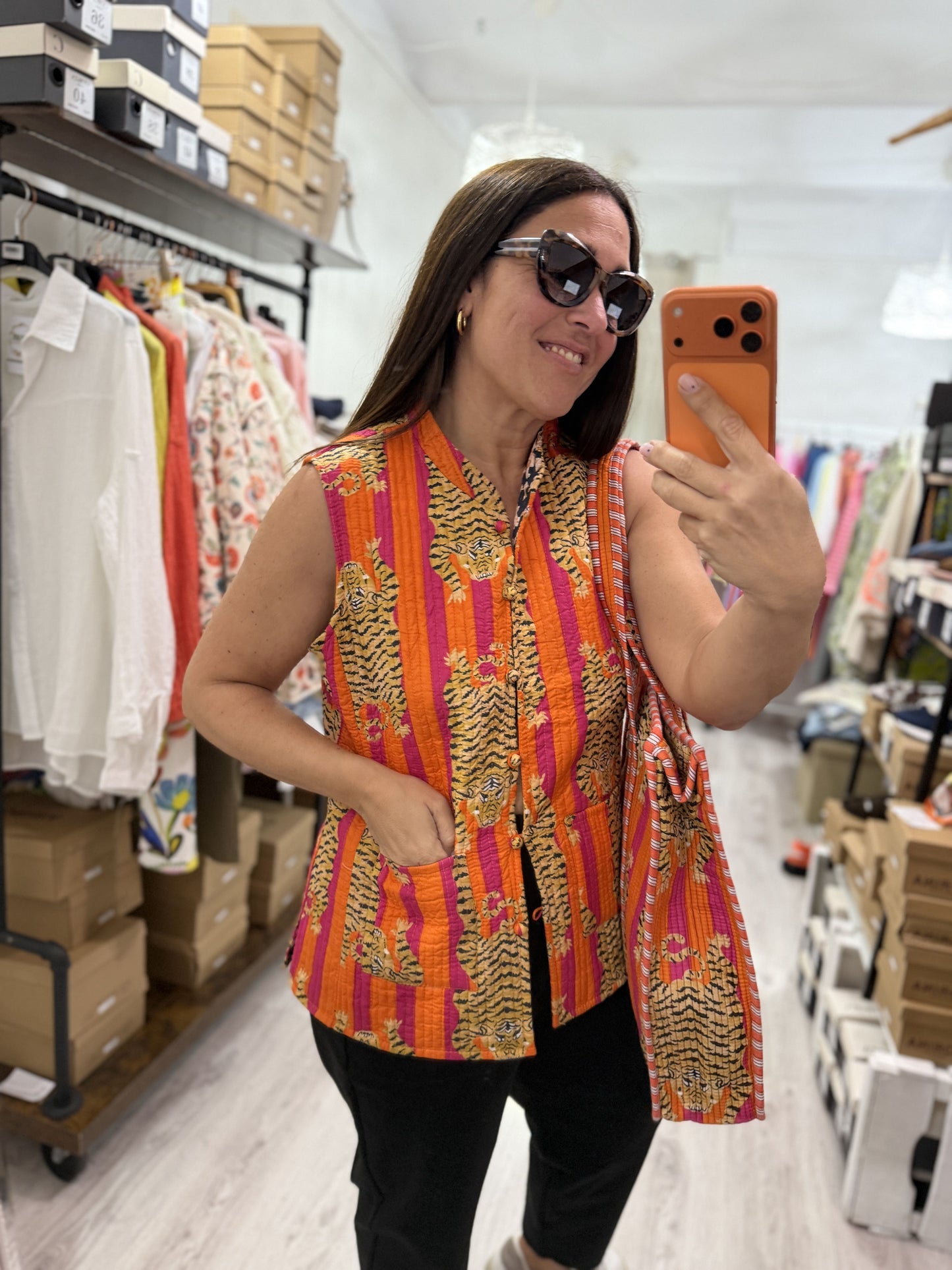 Chaleco Bengala reversible