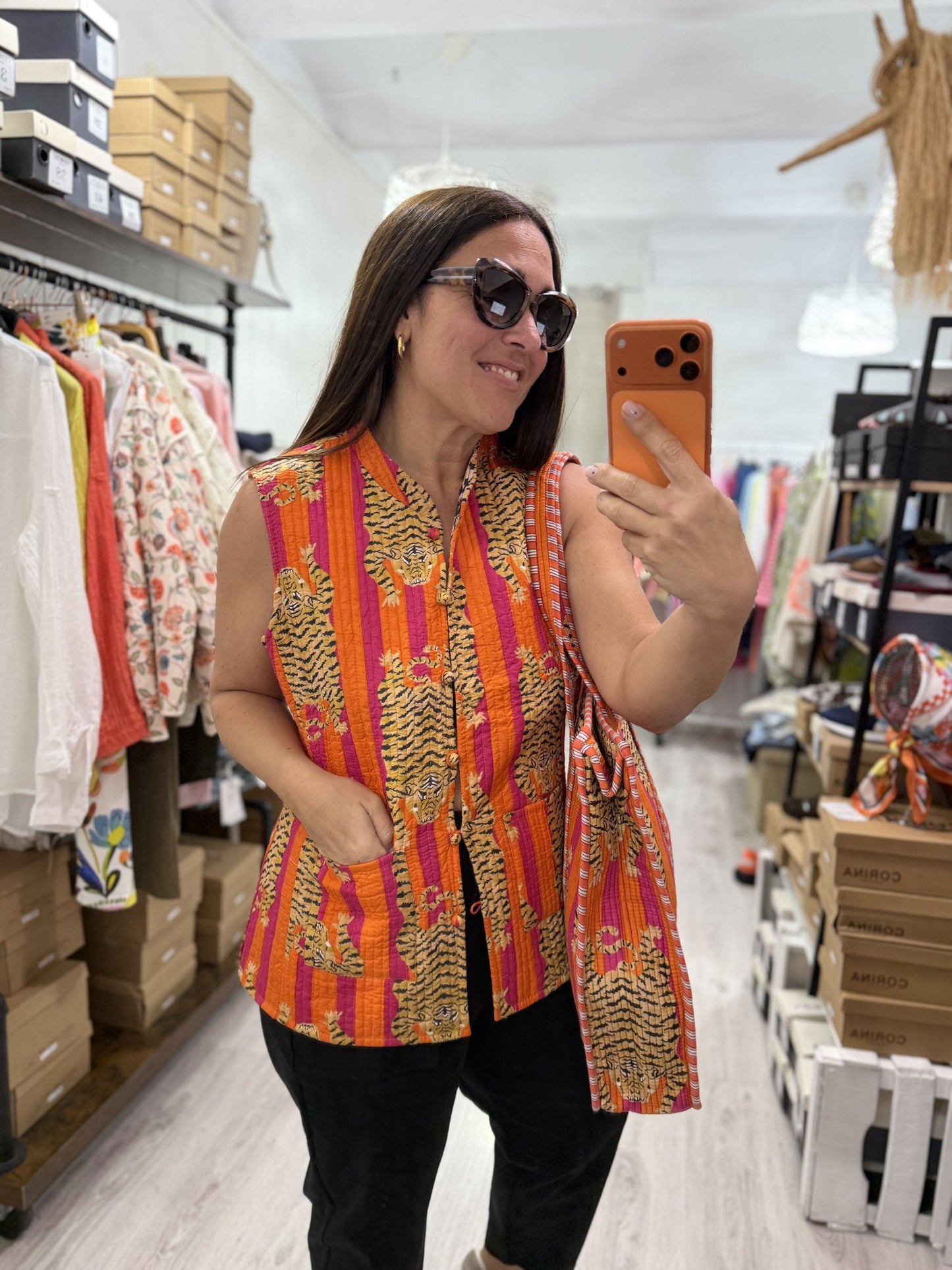 Chaleco Bengala reversible
