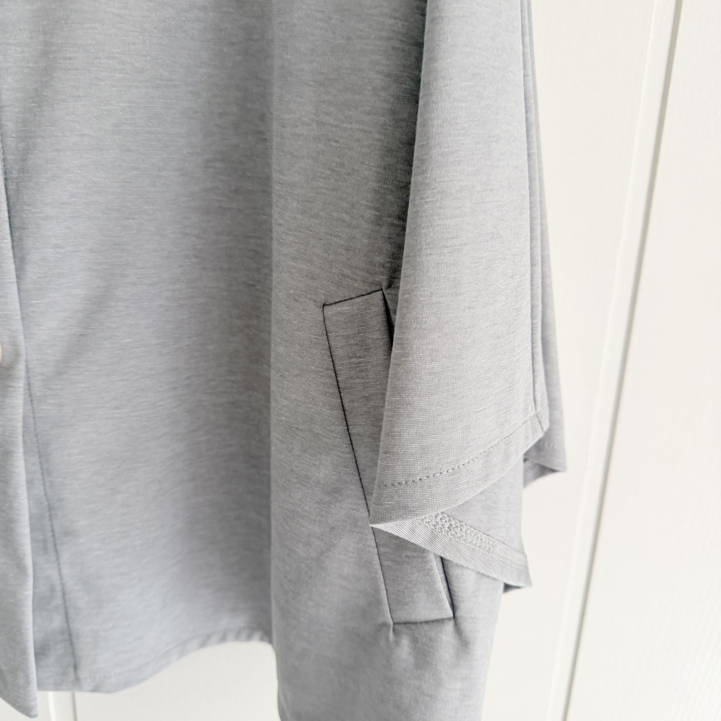 Chaqueta Ada punto roma gris