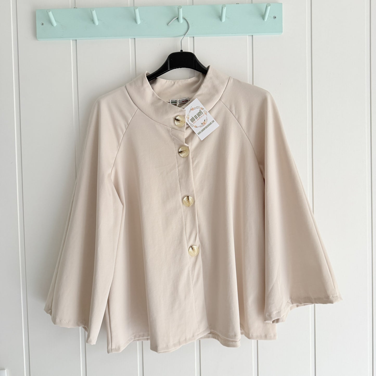 Chaqueta Ane punto roma beige