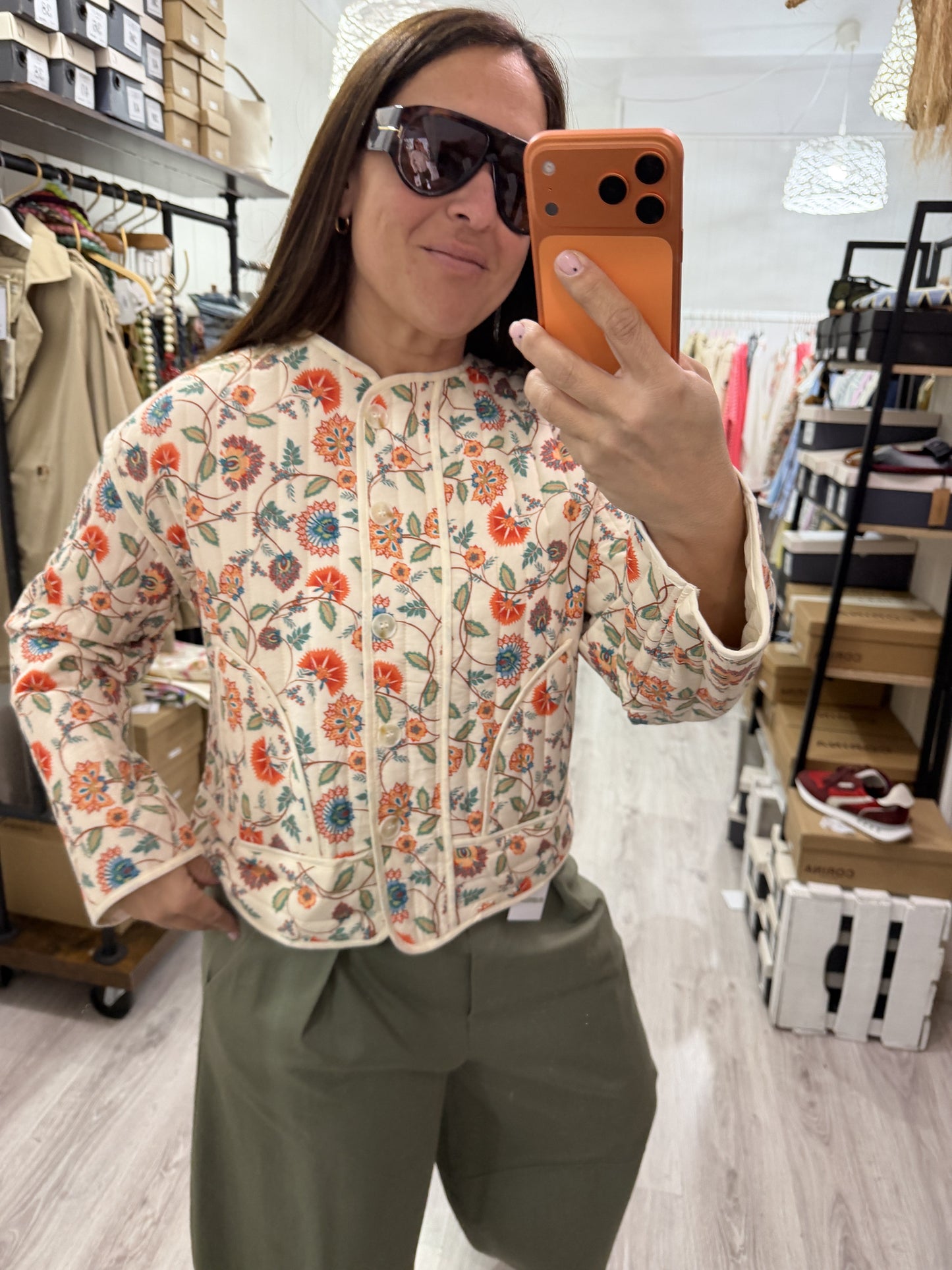 Chaqueta acolchada Floresta