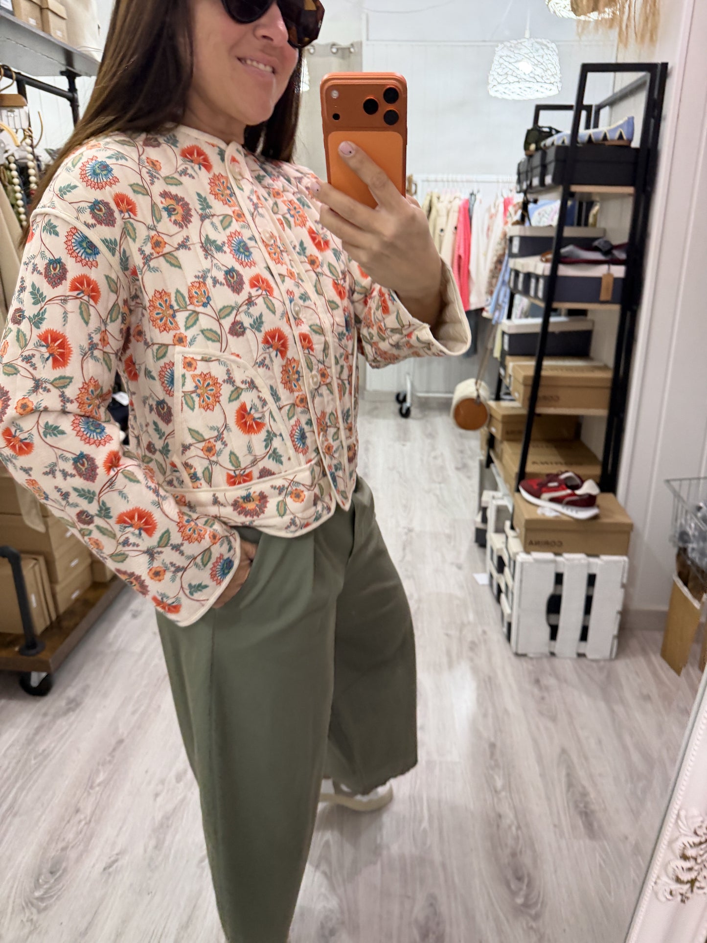 Chaqueta acolchada Floresta