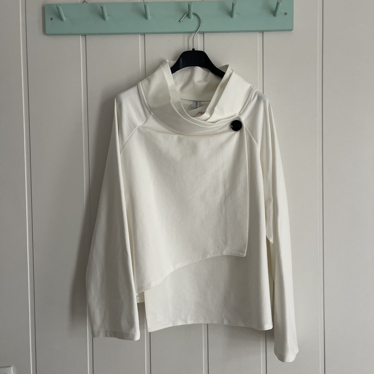Chaqueta Botón punto roma blanco