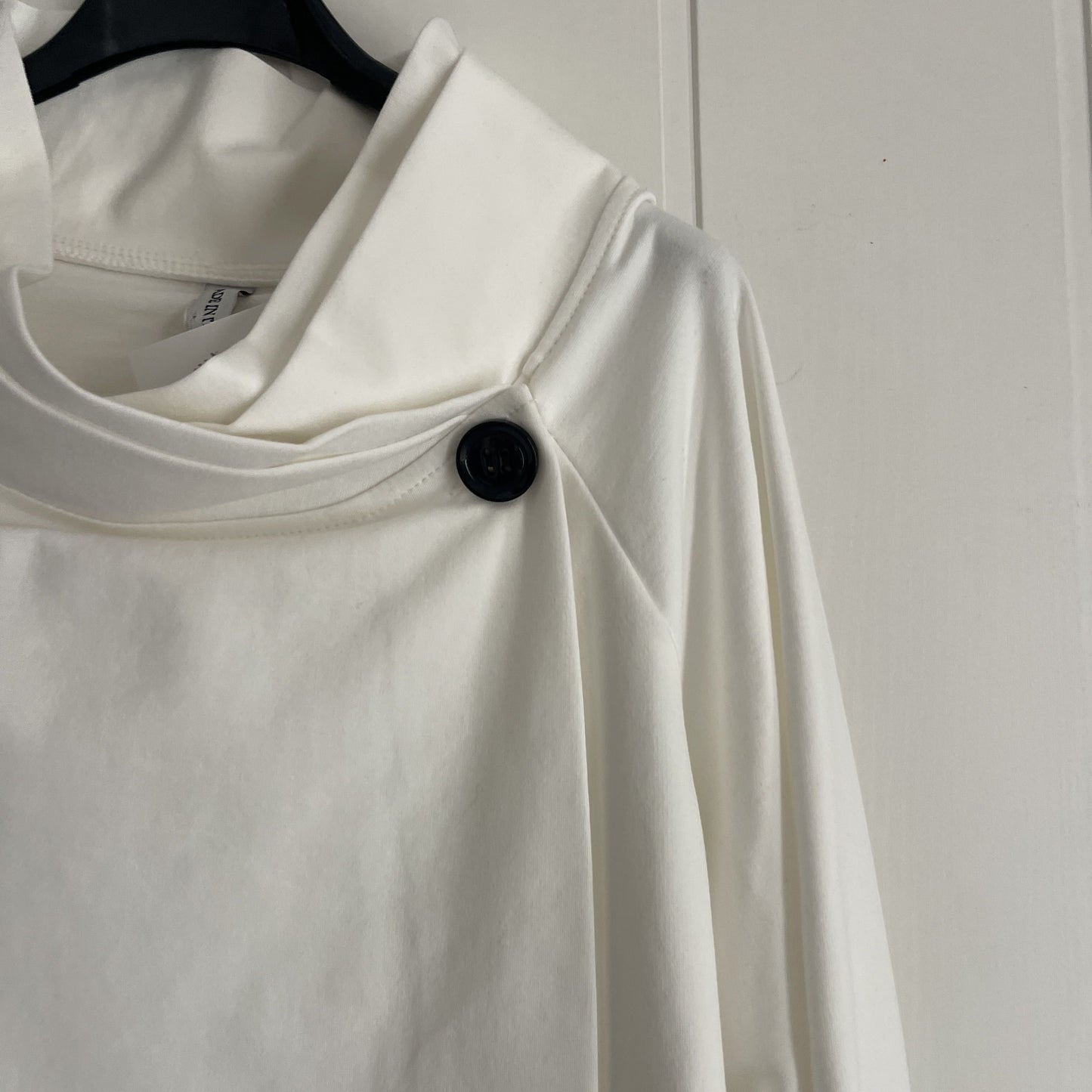 Chaqueta Botón punto roma blanco