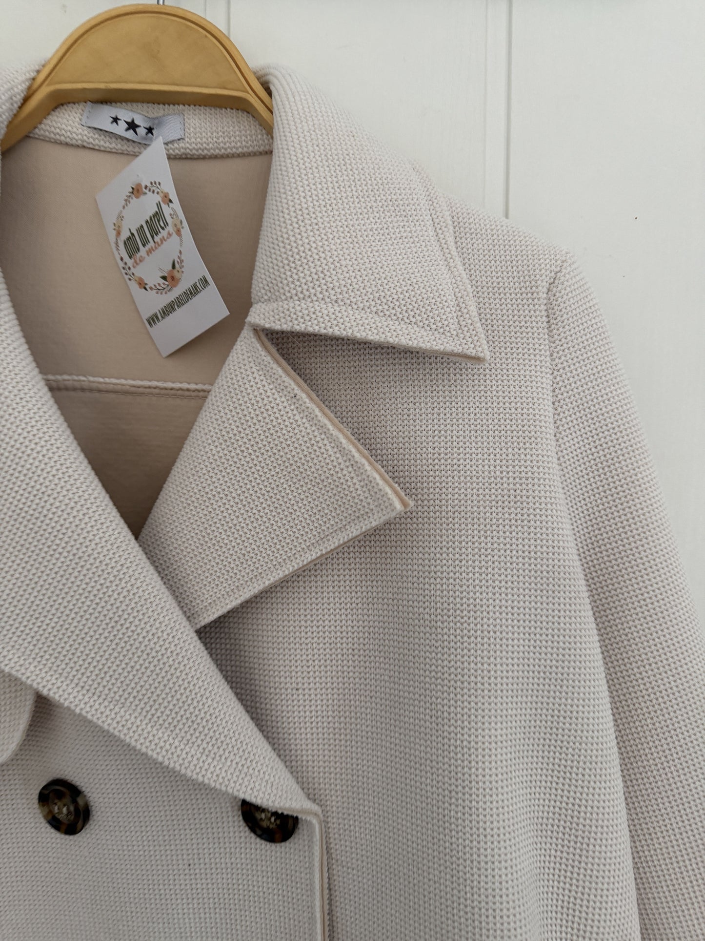 Chaqueta Neopreno Marfil