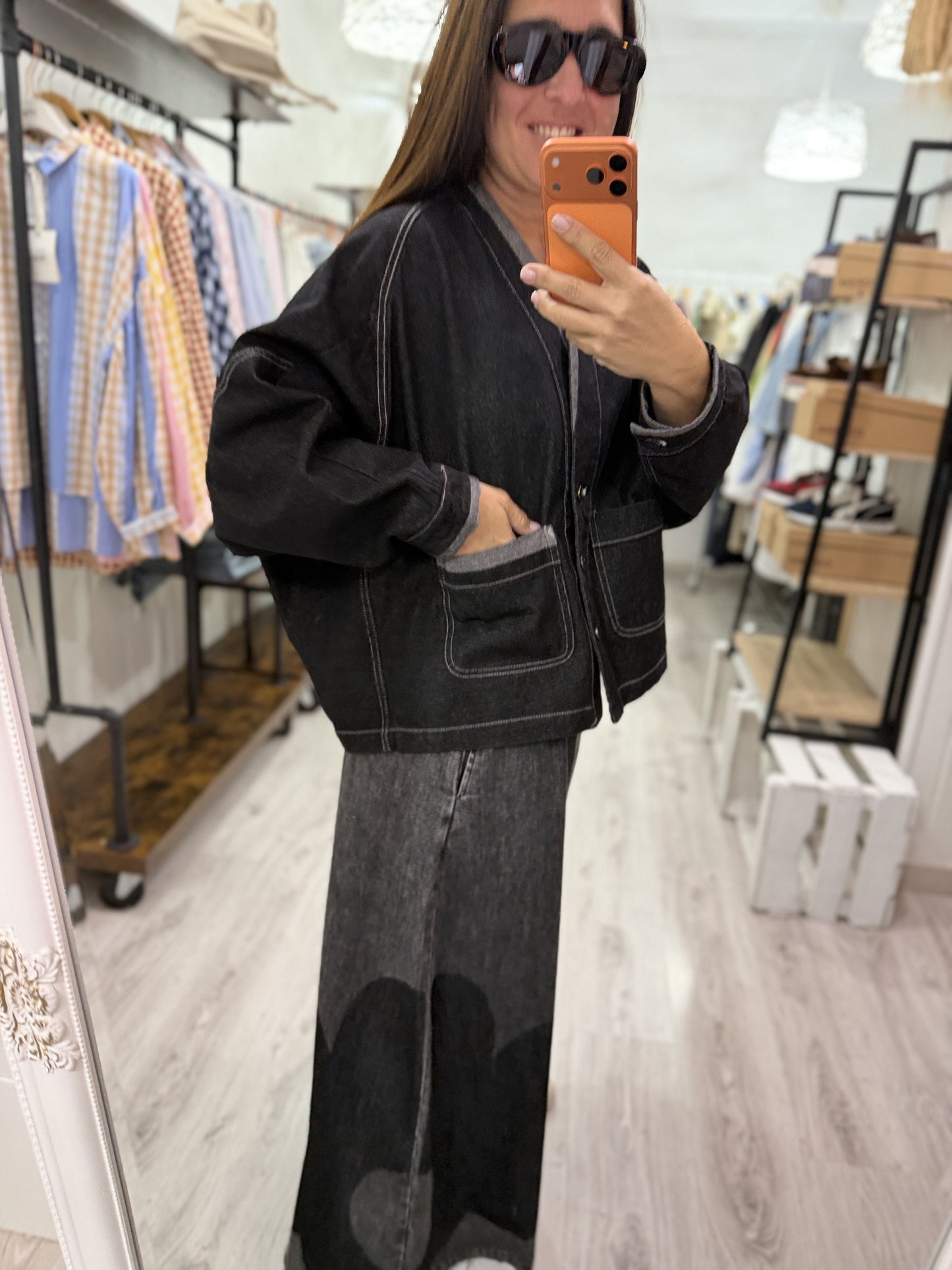 Chaqueta Kyoto jeans negro