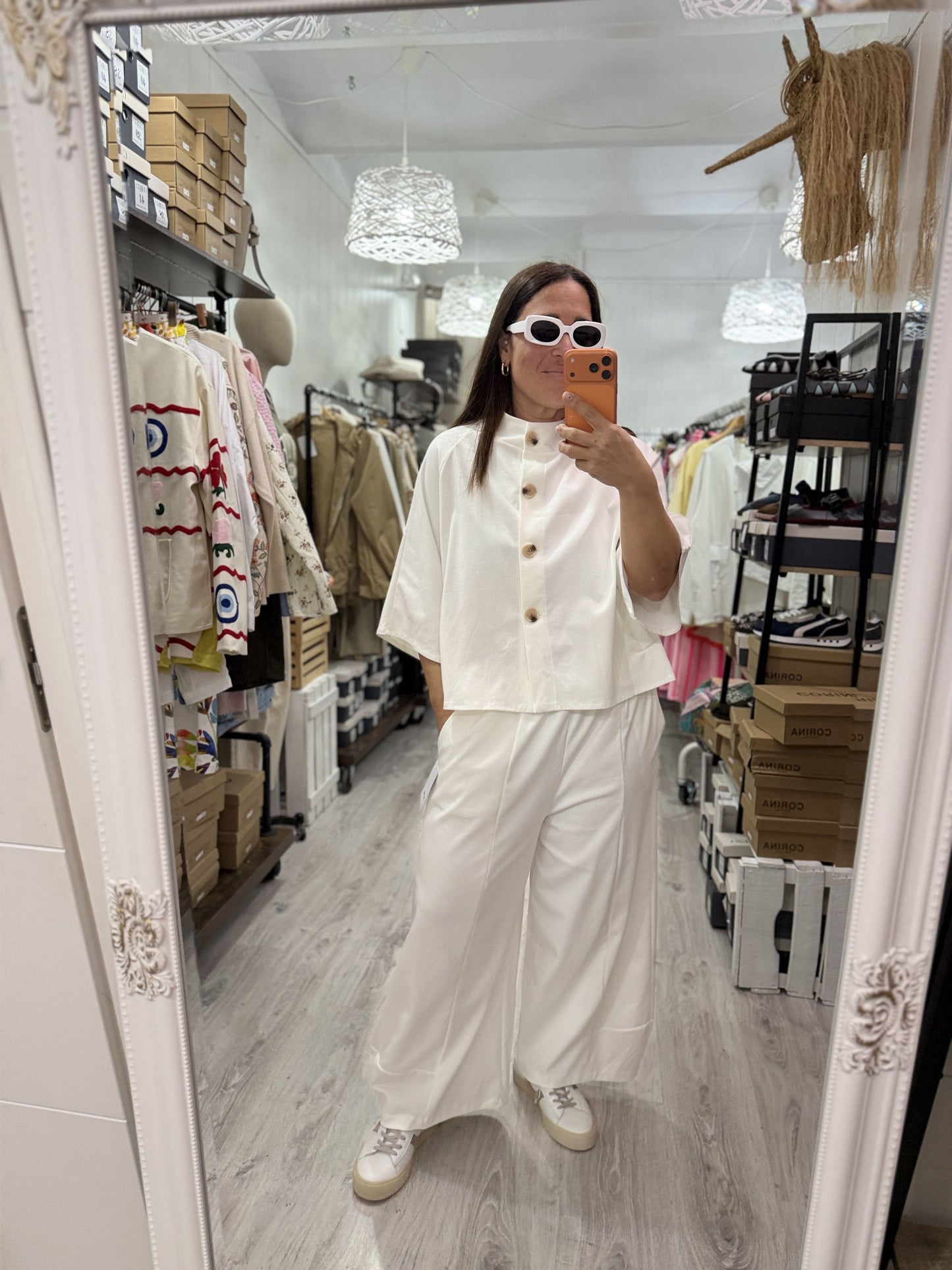 Chaqueta Ada punto roma marfil