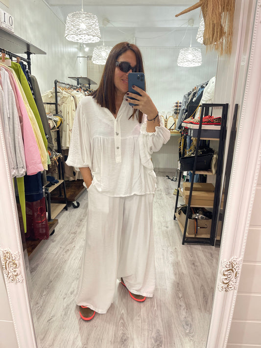 Conjunto Boho blanco